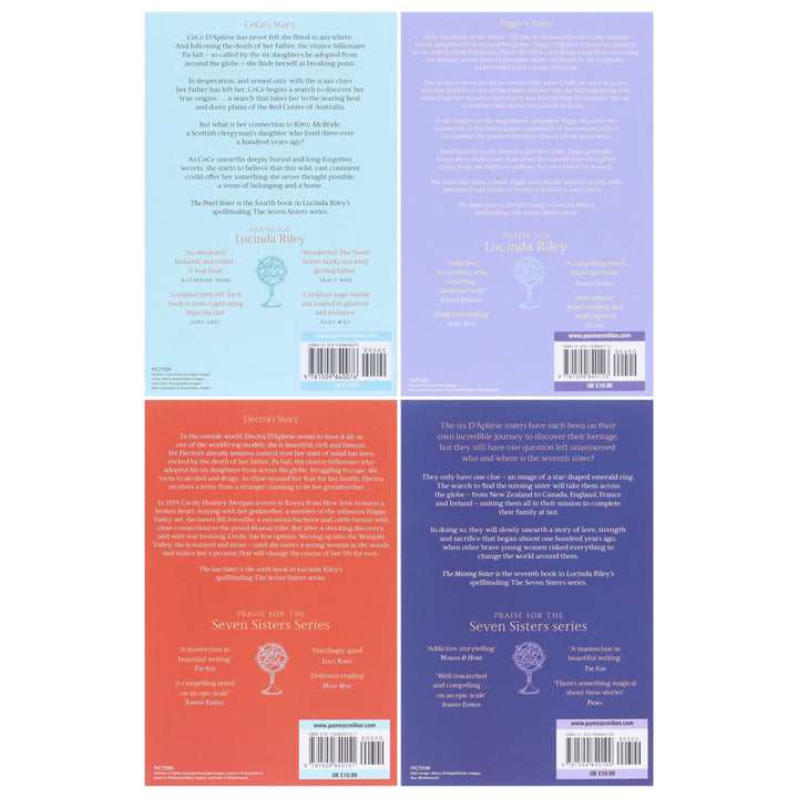 The Seven Sisters Series By Lucinda Riley 4 Books Collection Set - Fiction - Paperback