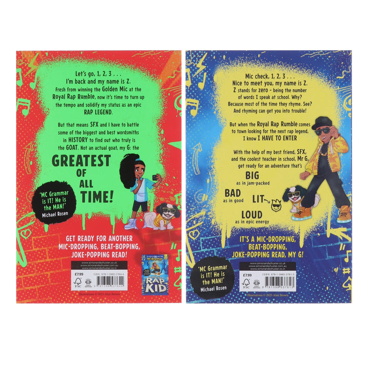 The Adventures of Rap Kid Series by MC Grammar 2 Books Collection Set - Ages 8+ - Paperback