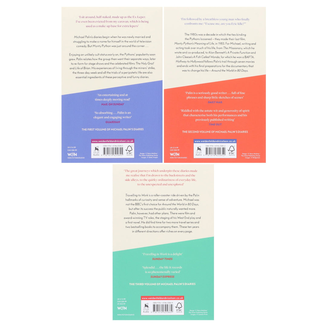 Michael Palin Diaries (Volume 1-3) Collection 3 Books Set - Non Fiction - Paperback