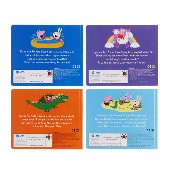 Peppa Pig Magical Creatures By Ladybird 4 Story Books Box Set - Ages 2-5 - Board Book