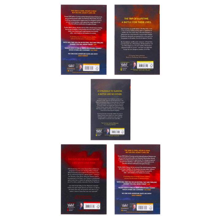 Courtney Family Novels By Wilbur Smith 5 Books Collection Set - Fiction - Paperback