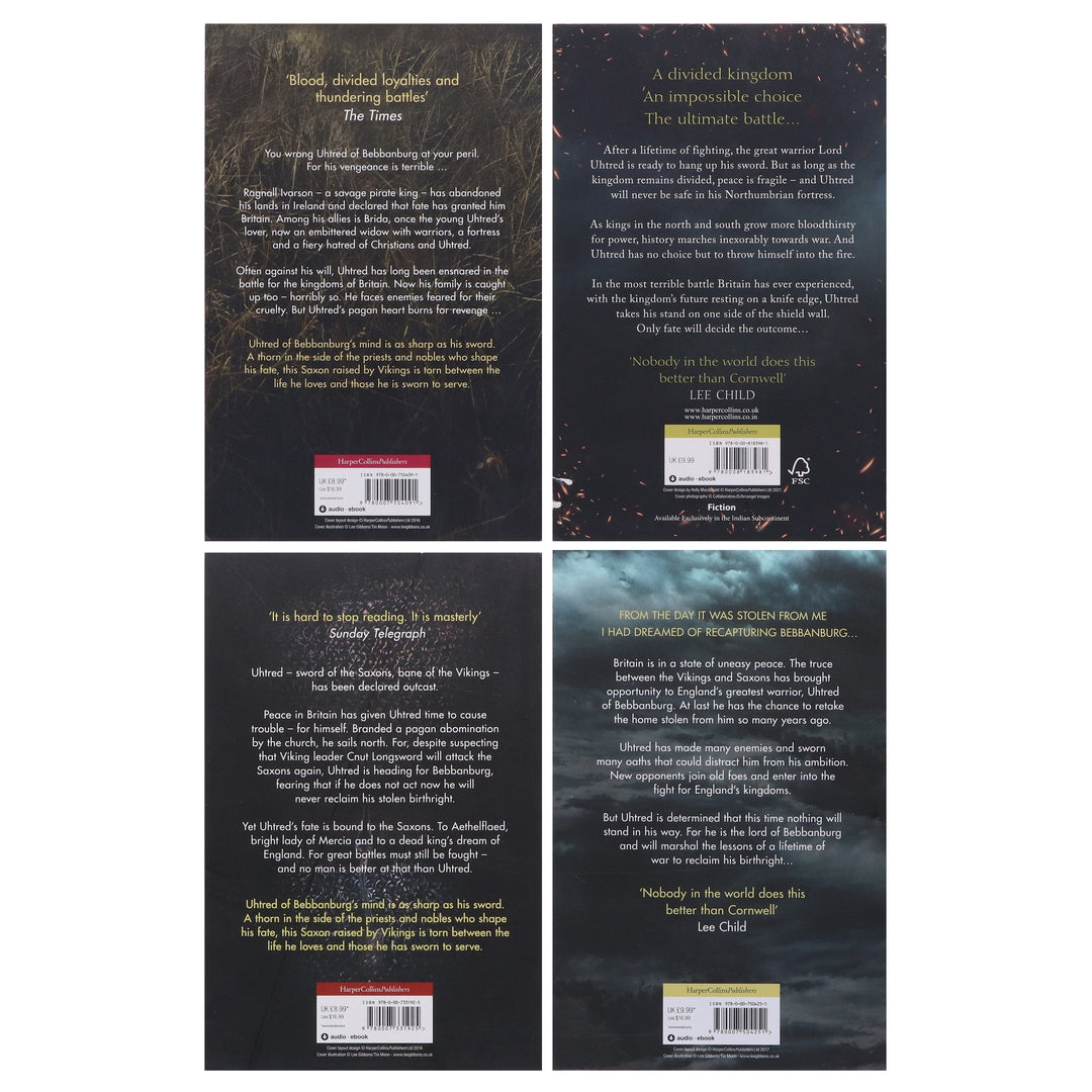 The Last Kingdom by Bernard Cornwell (Books 7, 9, 10 & 13) Collection 4 Books Set - Fiction - Paperback