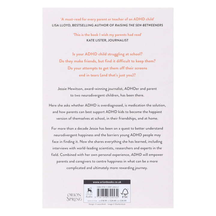 ADHD: How to Raise a Happy ADHD Child by Jessie Hewitson - Non Fiction - Paperback