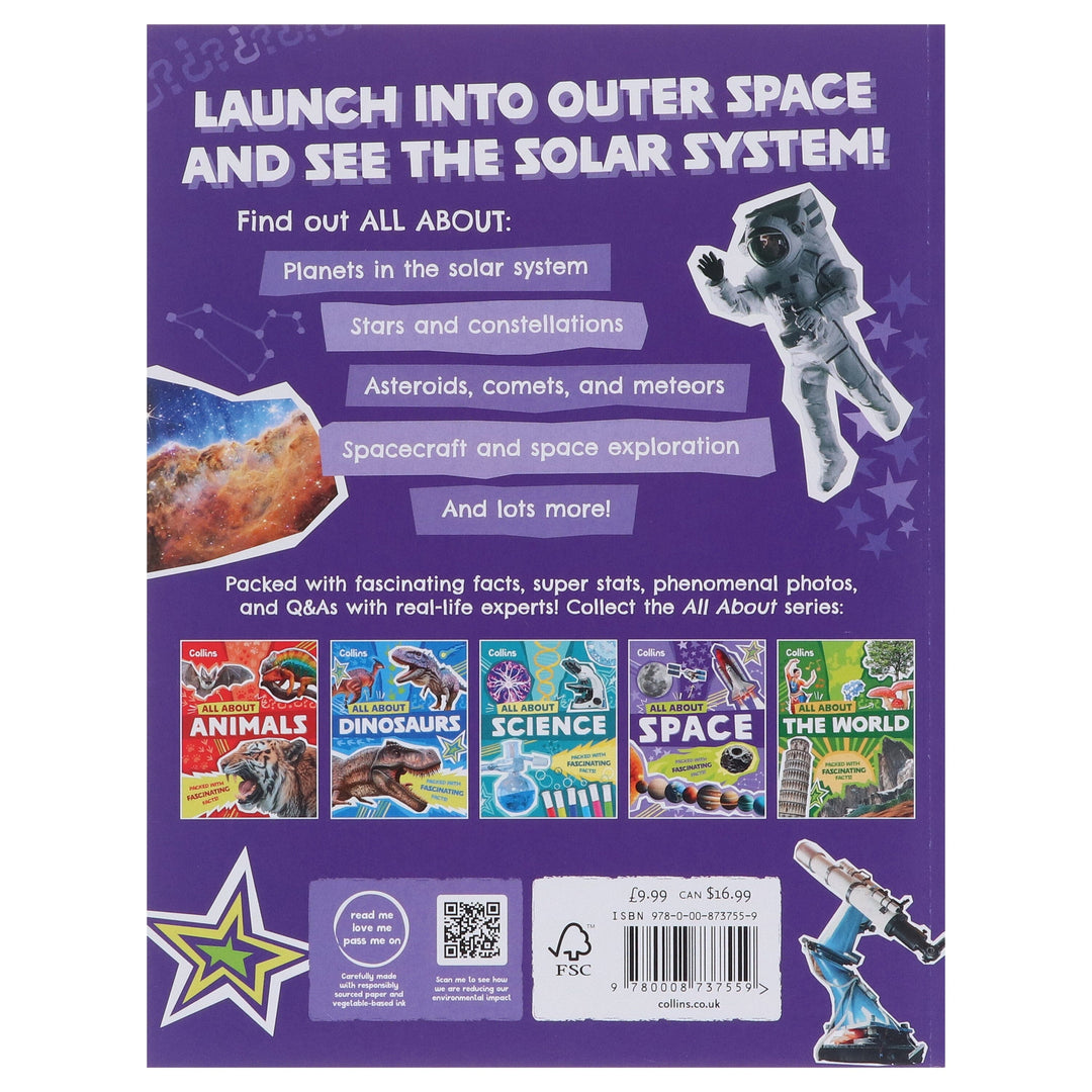 All About Space: Discover fascinating facts about our solar system by Collins Kids - Ages 7+ - Paperback