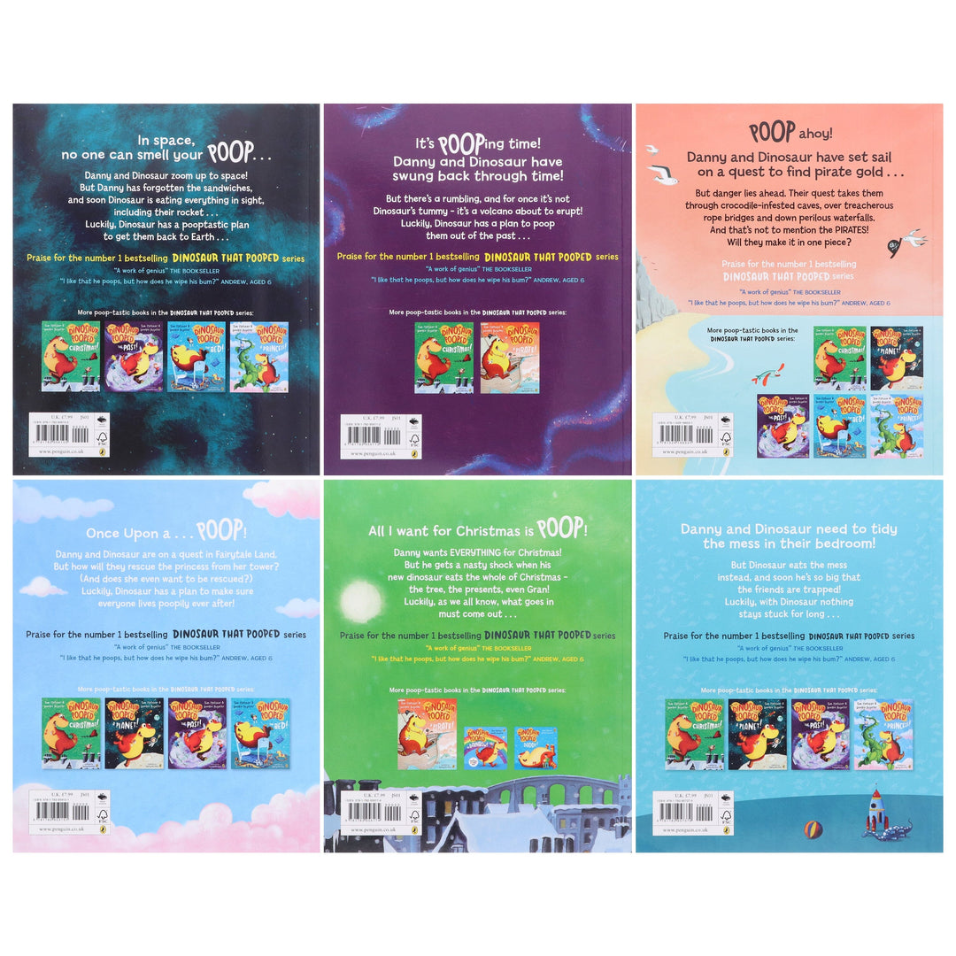 The Dinosaurs That Pooped Series by Tom Fletcher: 6 Books Collection Set - Ages 5-7 - Paperback