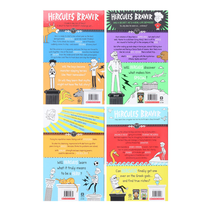 Hercules Series by Tom Vaughan Illustrated 4 Books Collection Set - Ages 8-12 - Paperback