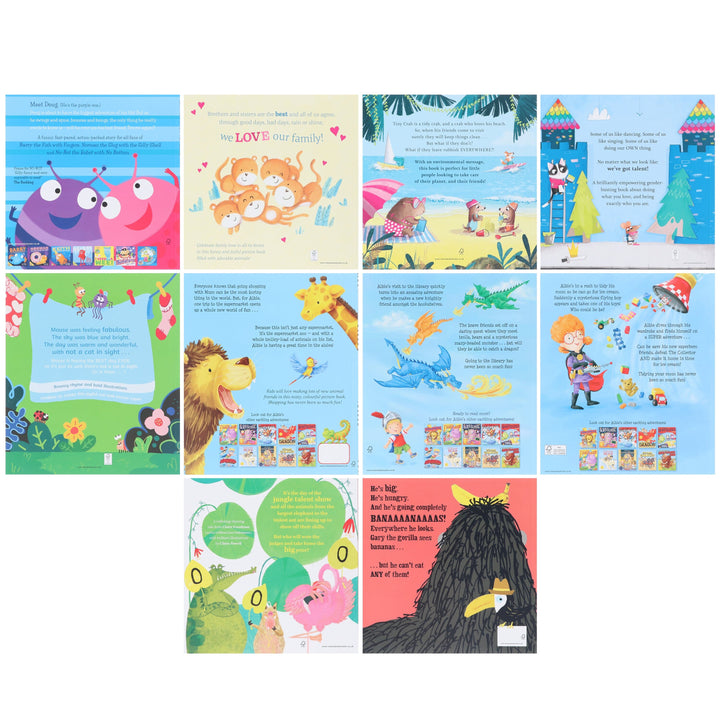 Children’s Picture Books Collection: Heartwarming, Funny & Empowering Animal Stories 10 Books Set - Ages 3+ - Paperback
