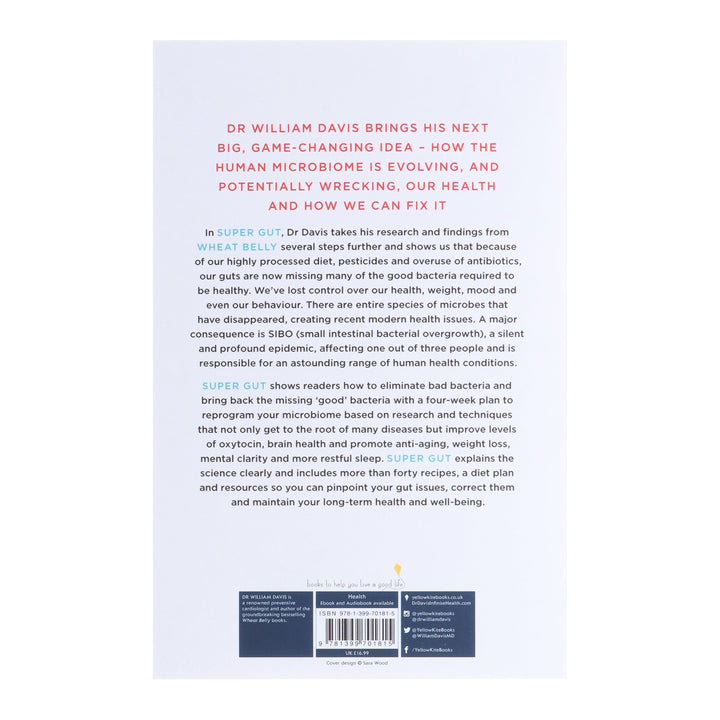 Super Gut: A Four-Week Plan to Reprogram Your Microbiome, Restore Health and Lose Weight by Dr William Davis - Non Fiction - Paperback