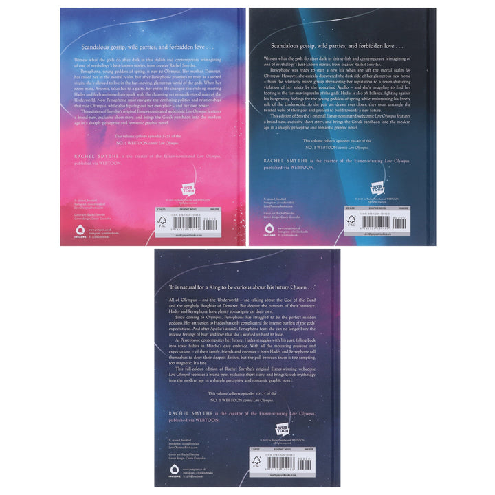 Lore Olympus by Rachel Smythe Volume 1, 2 & 3 Collection Set - Ages 15+ - Hardback