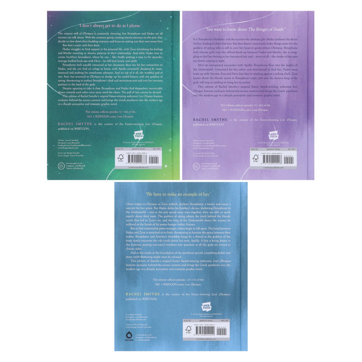 Lore Olympus By Rachel Smythe (Volume 4-6) illustrated 3 Books Collection Set - Ages 15+ - Hardback