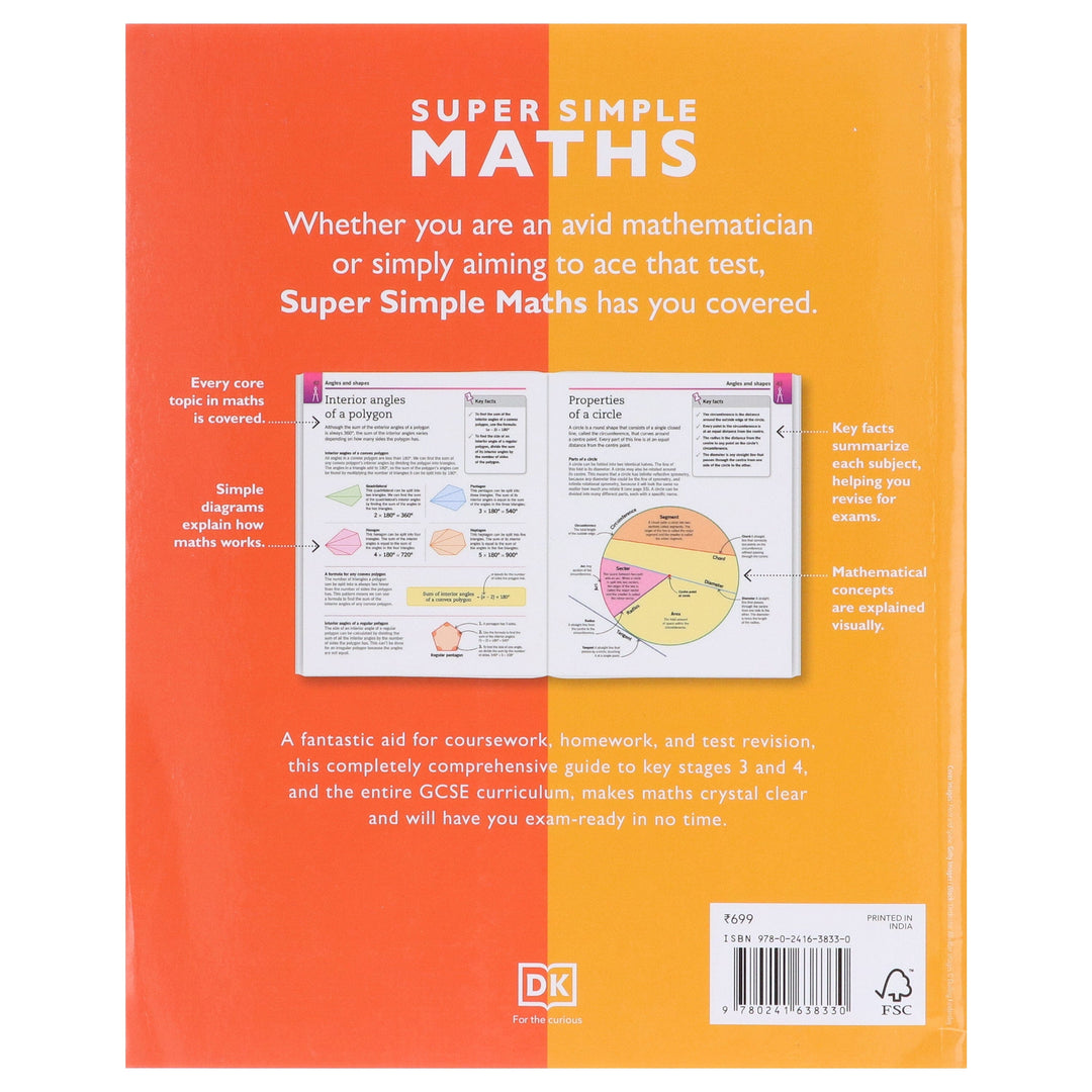 Super Simple: Maths: The Ultimate Bitesize Study Guide By DK - Non Fiction - Paperback