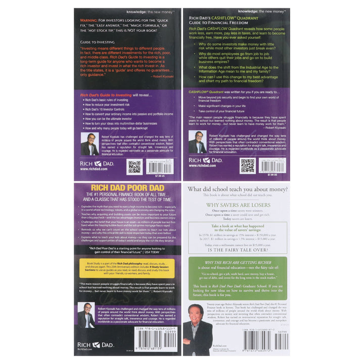 Rich Dad's Collection By Robert T. Kiyosaki: 4 Books Set - Non Fiction - Paperback