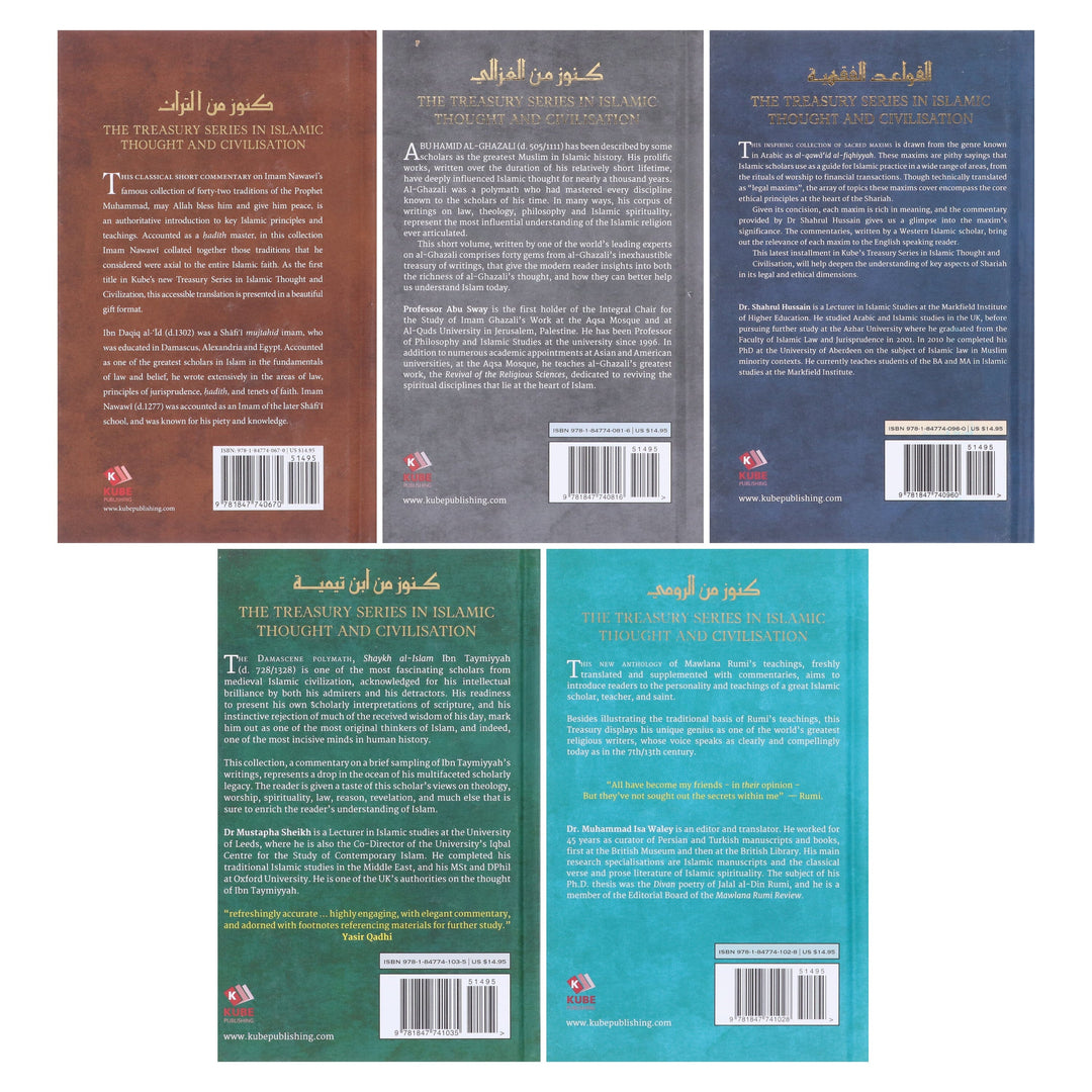 Treasury in Islamic Thought and Civilization Collection 5 Books Set - Non Fiction - Hardback