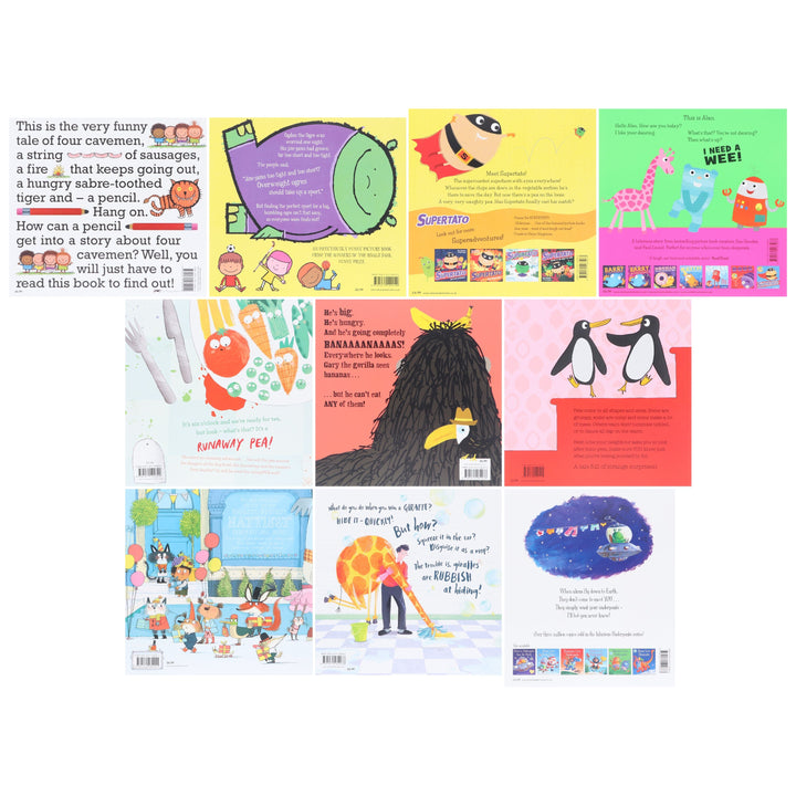 Giggles Galore Collection Illustrated 10 Picture Books Set - Ages 3+ - Paperback