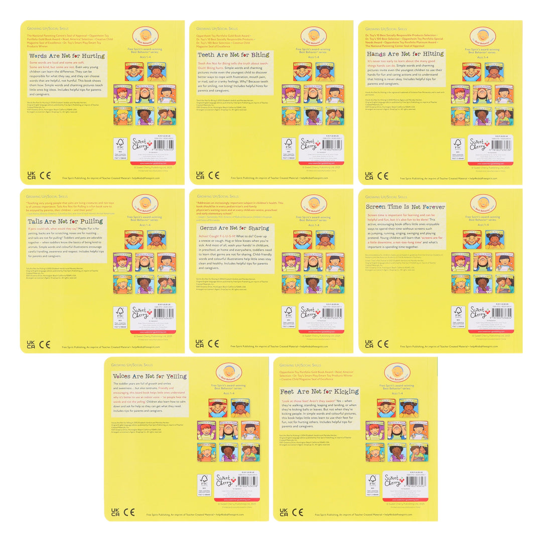 Best Behavior Series by Elizabeth Verdick & Martine Agassi 8 Books Collection Set - Ages 1-4 - Board Book