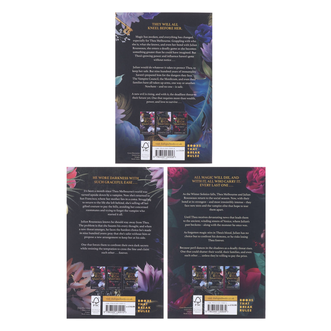 Filthy Rich Vampires Series (Book 2-4) By Geneva Lee 3 Books Collection Set - Fiction - Paperback