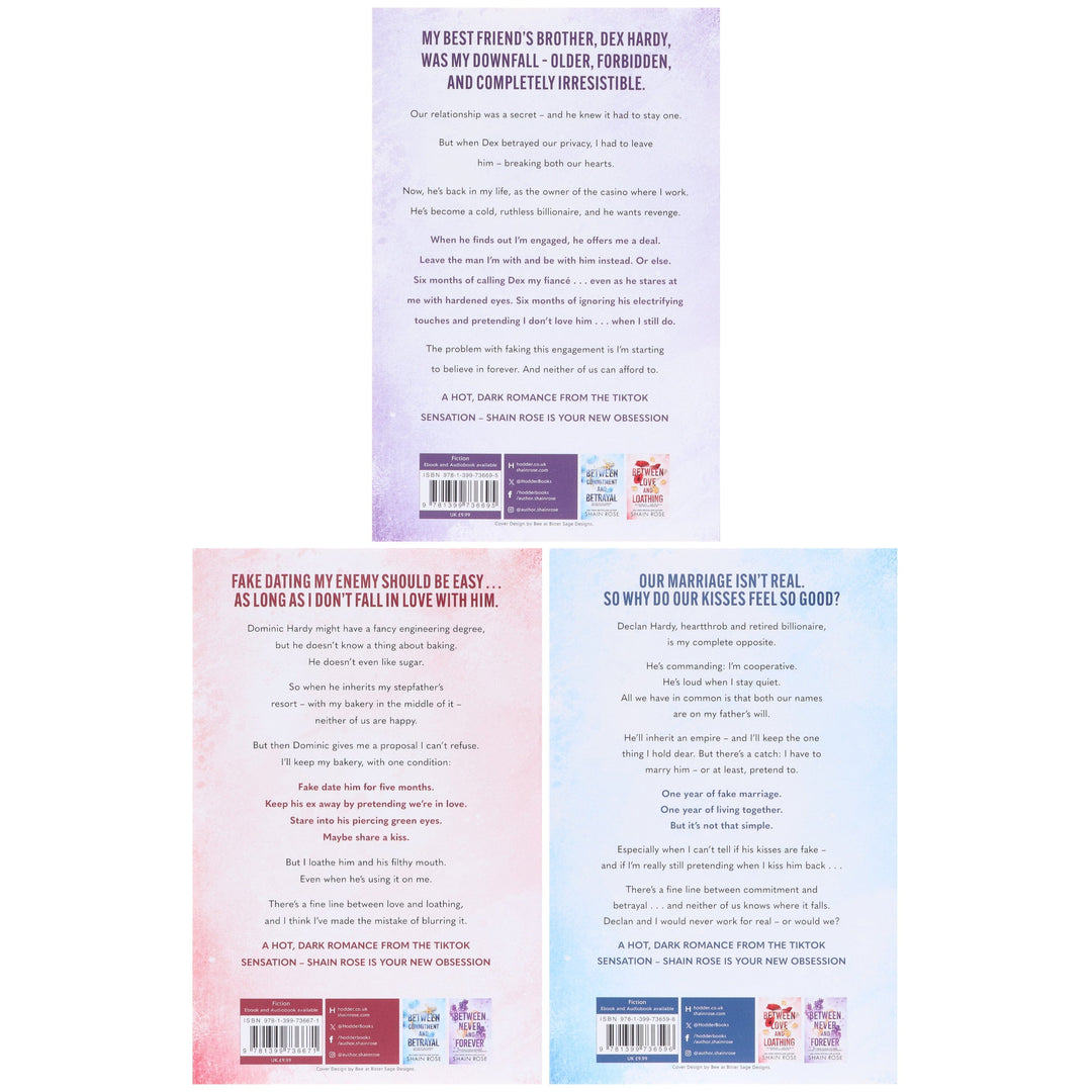 Hardy Billionaires Series By Shain Rose 3 Books Collection Set - Fiction - Paperback