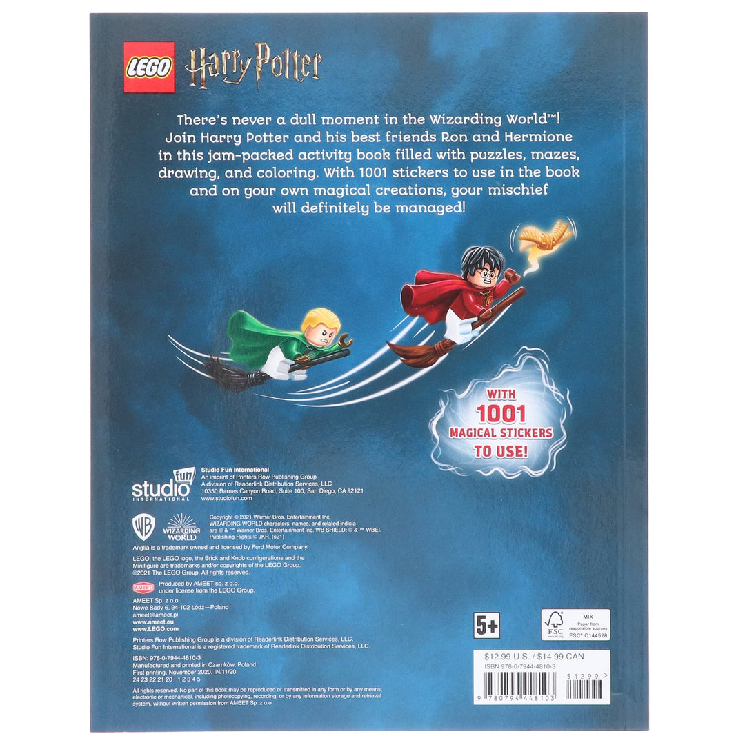 Lego Harry Potter: Mischief Managed! 1001 Stickers Activity Book - Ages 5+ - Paperback