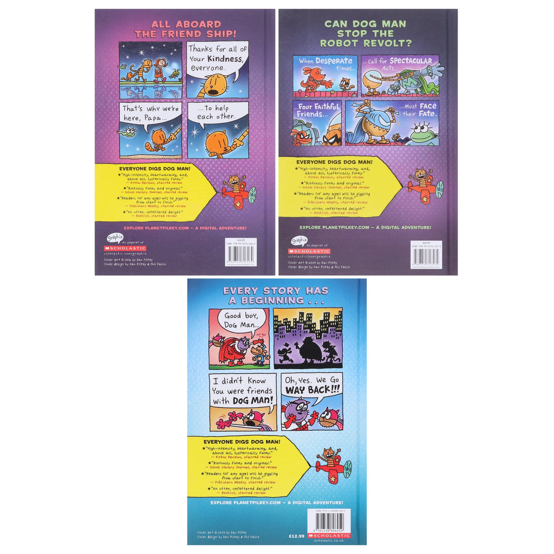 Dog Man Series by Dav Pilkey (Book 11-13) Collection 3 Books Set - Ages 7+ - Hardback