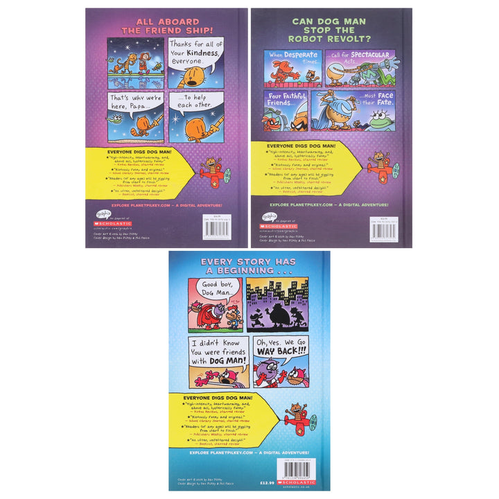 Dog Man Series by Dav Pilkey (Book 11-13) Collection 3 Books Set - Ages 7+ - Hardback