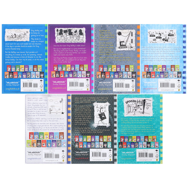 Diary of a Wimpy Kid (Book 12-18) By Jeff Kinney 7 Books Collection Set - Ages 7+ - Paperback