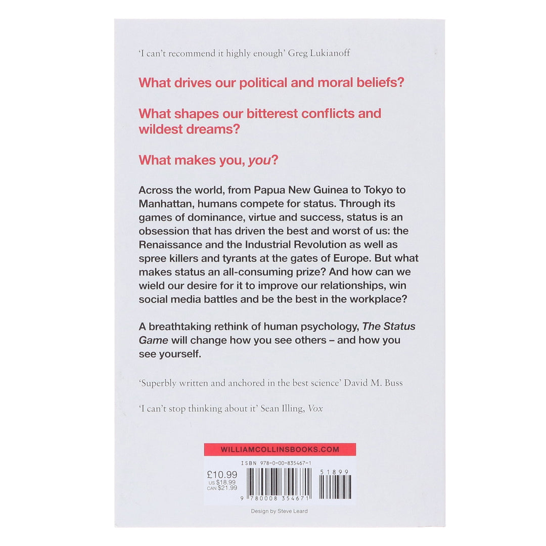 The Status Game: On Human Life and How to Play It by Will Storr - Non Fiction - Paperback