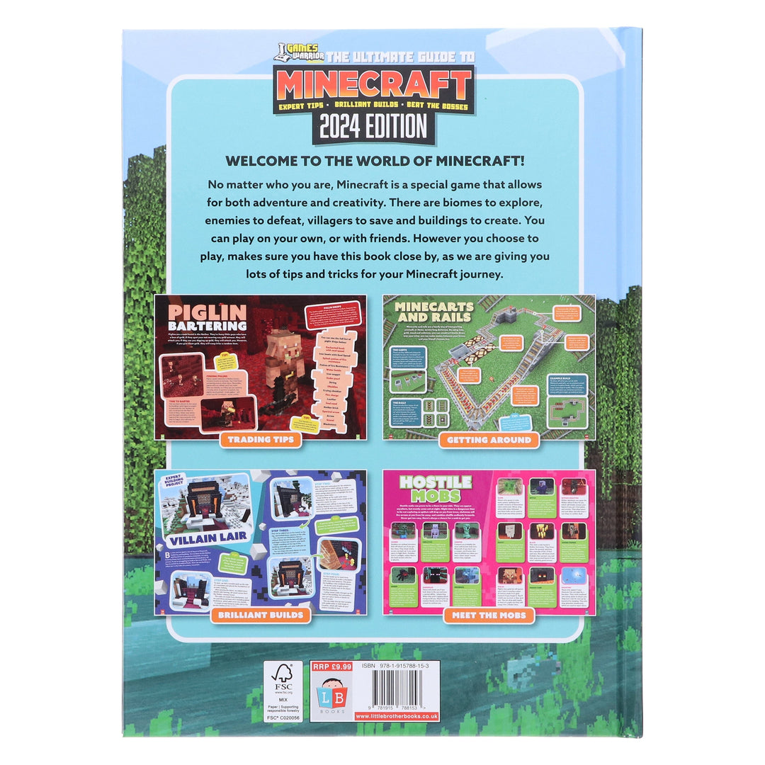 Minecraft Ultimate Guide by GamesWarrior 2024 Edition - Age 9+ - Hardback 9-14 Little Brother Books Limited