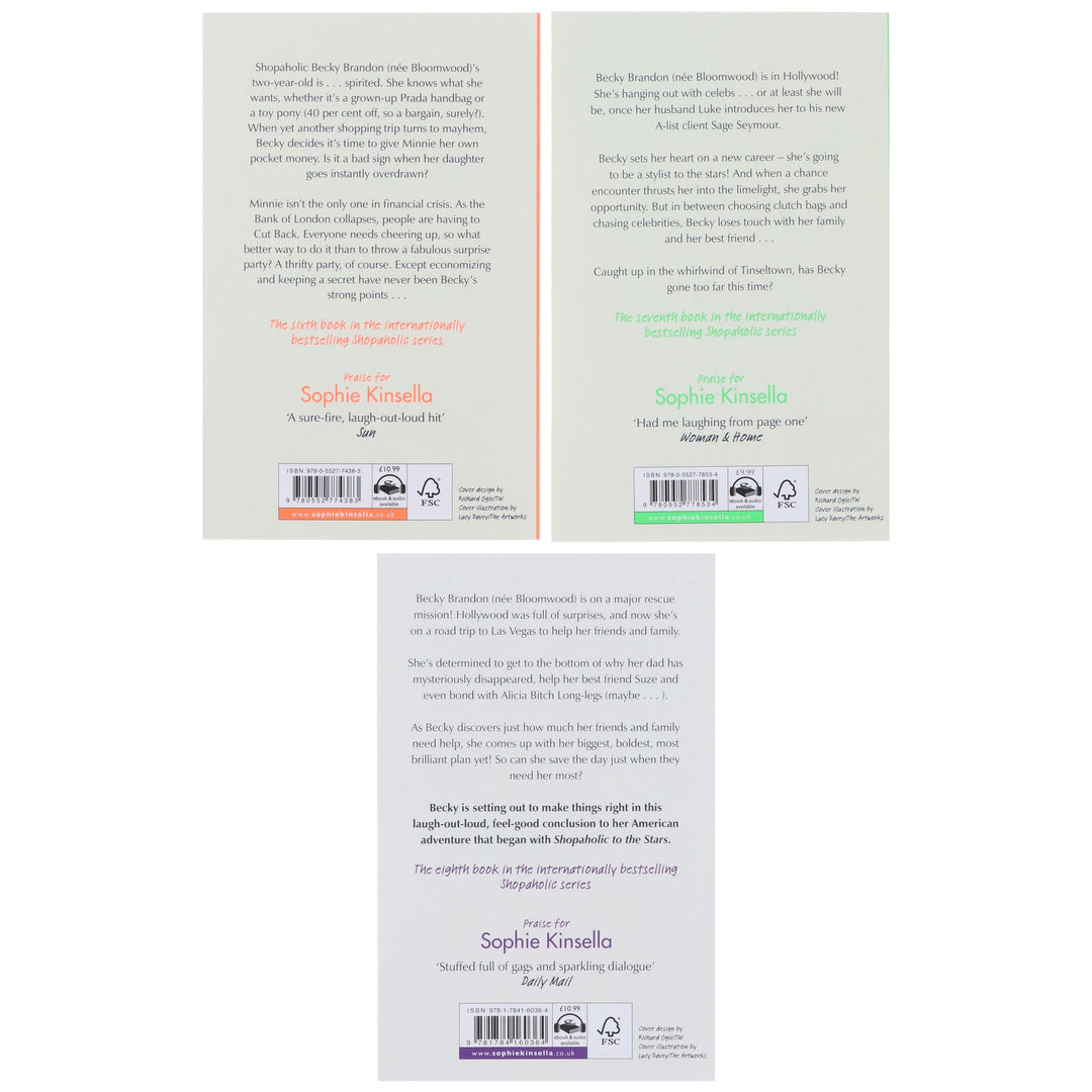 Shopaholic Series (Book 6-8) by Sophie Kinsella 3 Books Collection Set (A Becky Bloomwood Novel) - Fiction - Paperback