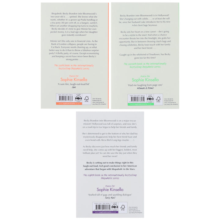Shopaholic Series (Book 6-8) by Sophie Kinsella 3 Books Collection Set (A Becky Bloomwood Novel) - Fiction - Paperback