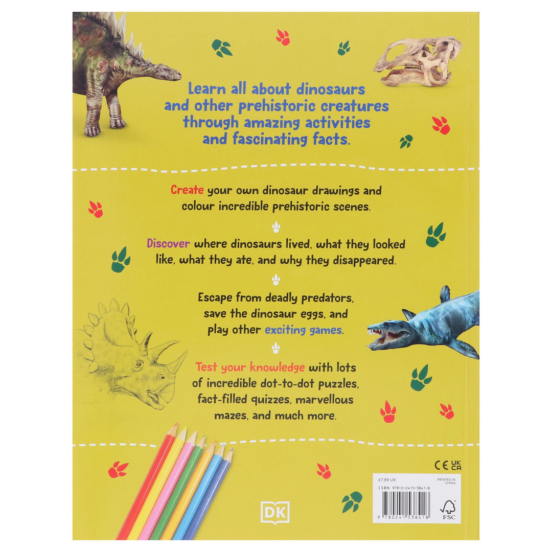The Fact-Packed Activity Book: Dinosaurs by DK - Ages 5+ - Paperback
