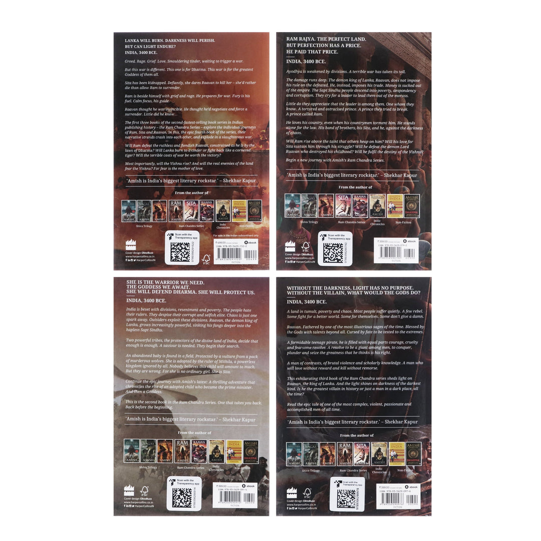 The Ram Chandra Series by Amish Tripathi 4 Books Collection - Fiction - Paperback