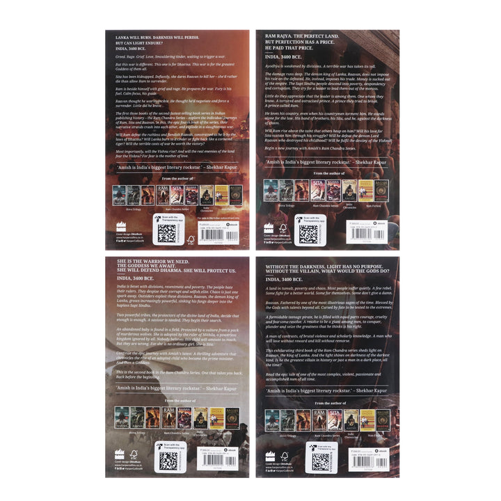 The Ram Chandra Series by Amish Tripathi 4 Books Collection - Fiction - Paperback