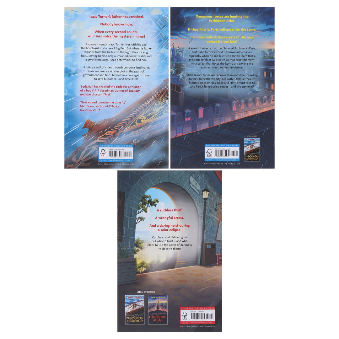 Isaac Turner Investigates Series by Sam Sedgman 3 Books Collection Set - Ages 9-12 - Paperback