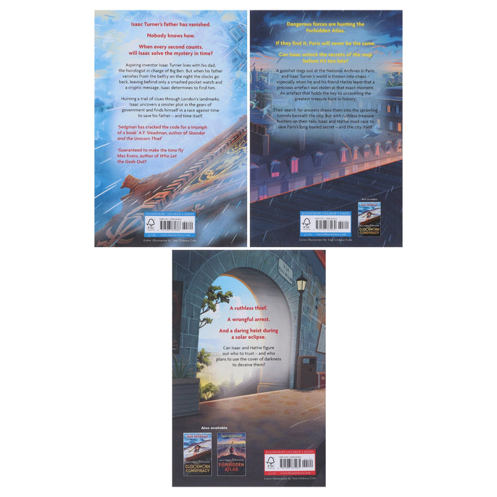 Isaac Turner Investigates Series by Sam Sedgman 3 Books Collection Set - Ages 9-12 - Paperback