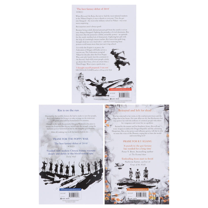 The Poppy War Series By R.F. Kuang 3 Books Collection Box Set - Fiction - Paperback