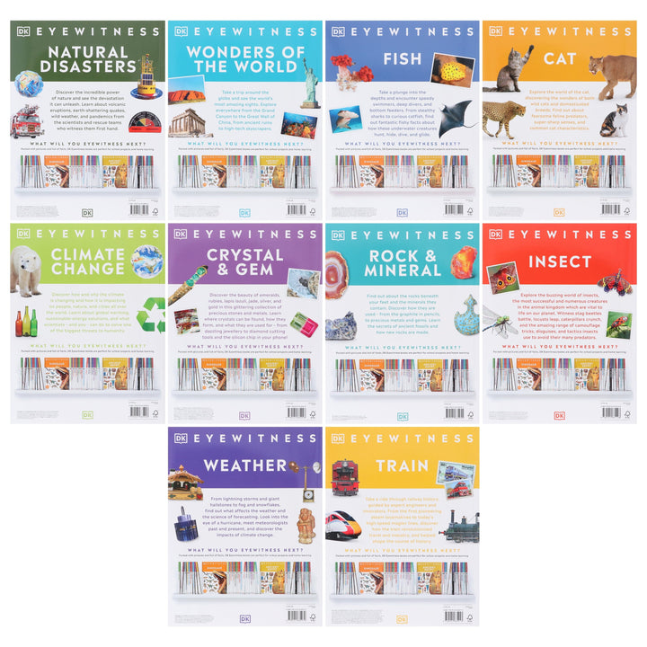 DK Eyewitness Childrens 10 Books Collection Set - Ages 9-12 - Paperback