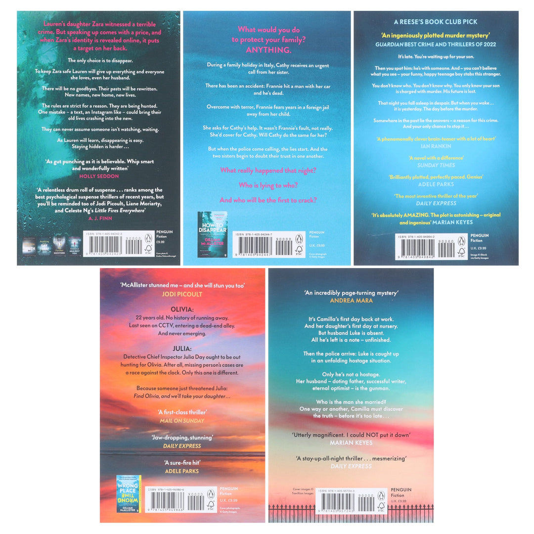 Gillian McAllister Collection 5 Books Set - Fiction - Paperback