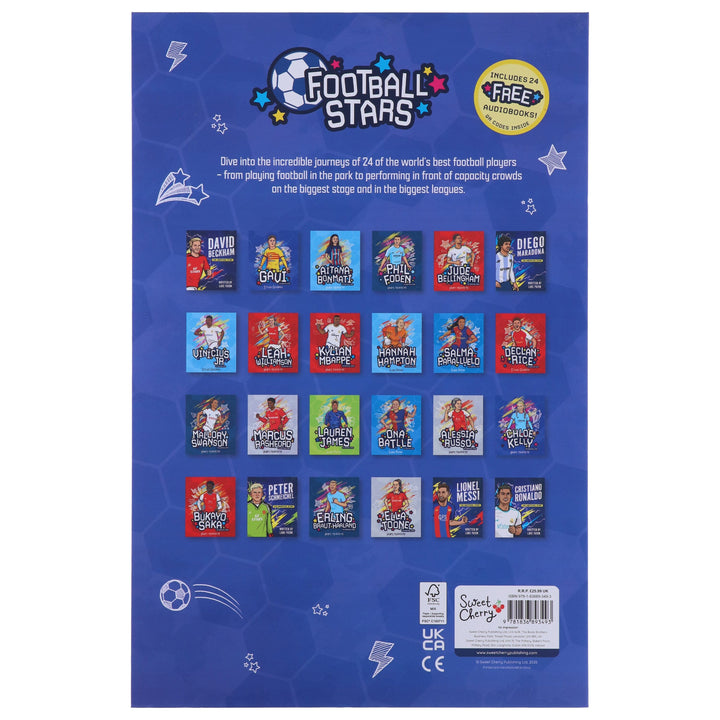 Football Stars Advent Calendar 24 Football Stories and Player Books for Kids by Luke Paton & Harry Meredith - Ages 7-9 - Paperback (Includes 24 Free AudioBooks!)