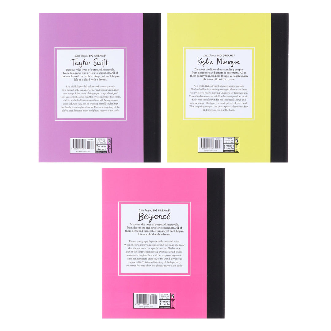 Little People, BIG DREAMS Series By Maria Isabel Sanchez Vegara 3 Picture Books Collection - Ages 4-7 - Hardback