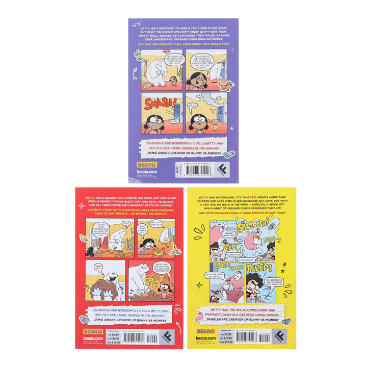 BEANO Betty And The Yeti Series by Hugh Raine & Beano 3 Books Collection Set - Ages 6+ - Paperback