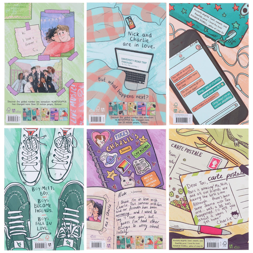Heartstopper (Vol 1-6) by Alice Oseman 6 Books Collection Set - Ages 13+ - Paperback