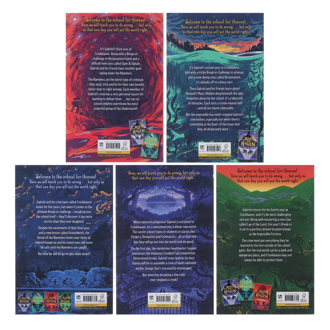 Crookhaven Series By J.J. Arcanjo 5 Books Collection Set - Ages 9+ - Paperback