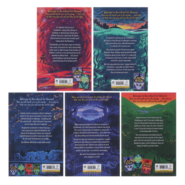 Crookhaven Series By J.J. Arcanjo 5 Books Collection Set - Ages 9+ - Paperback