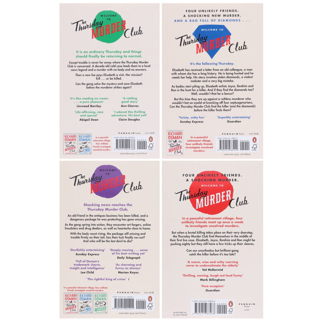 Thursday Murder Club by Richard Osman 4 Books Collection Set - Fiction - Paperback