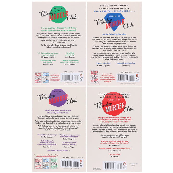 Thursday Murder Club by Richard Osman 4 Books Collection Set - Fiction - Paperback