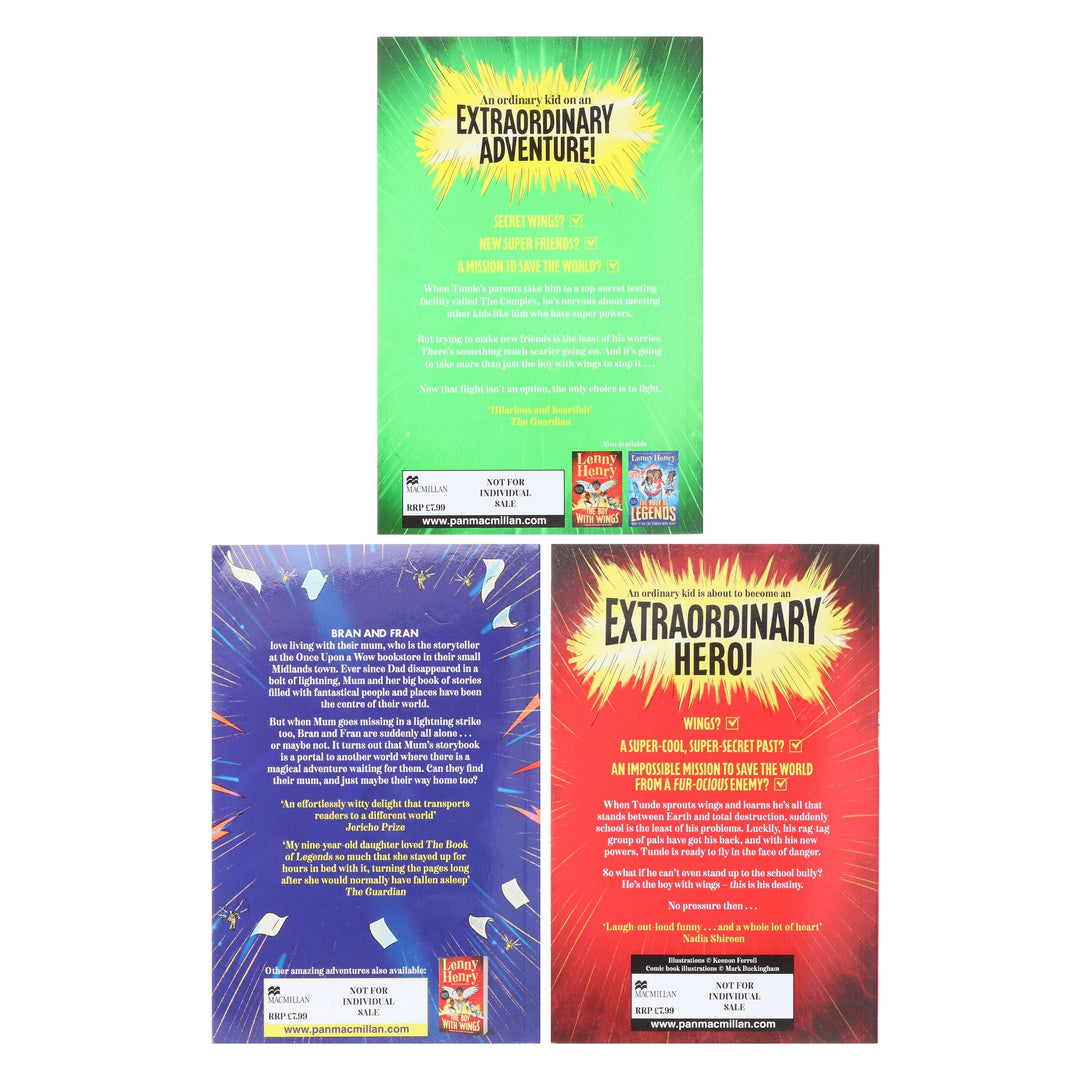 The Boy With Wings Series by Lenny Henry 3 Books Collection Set - Ages 8+ - Paperback