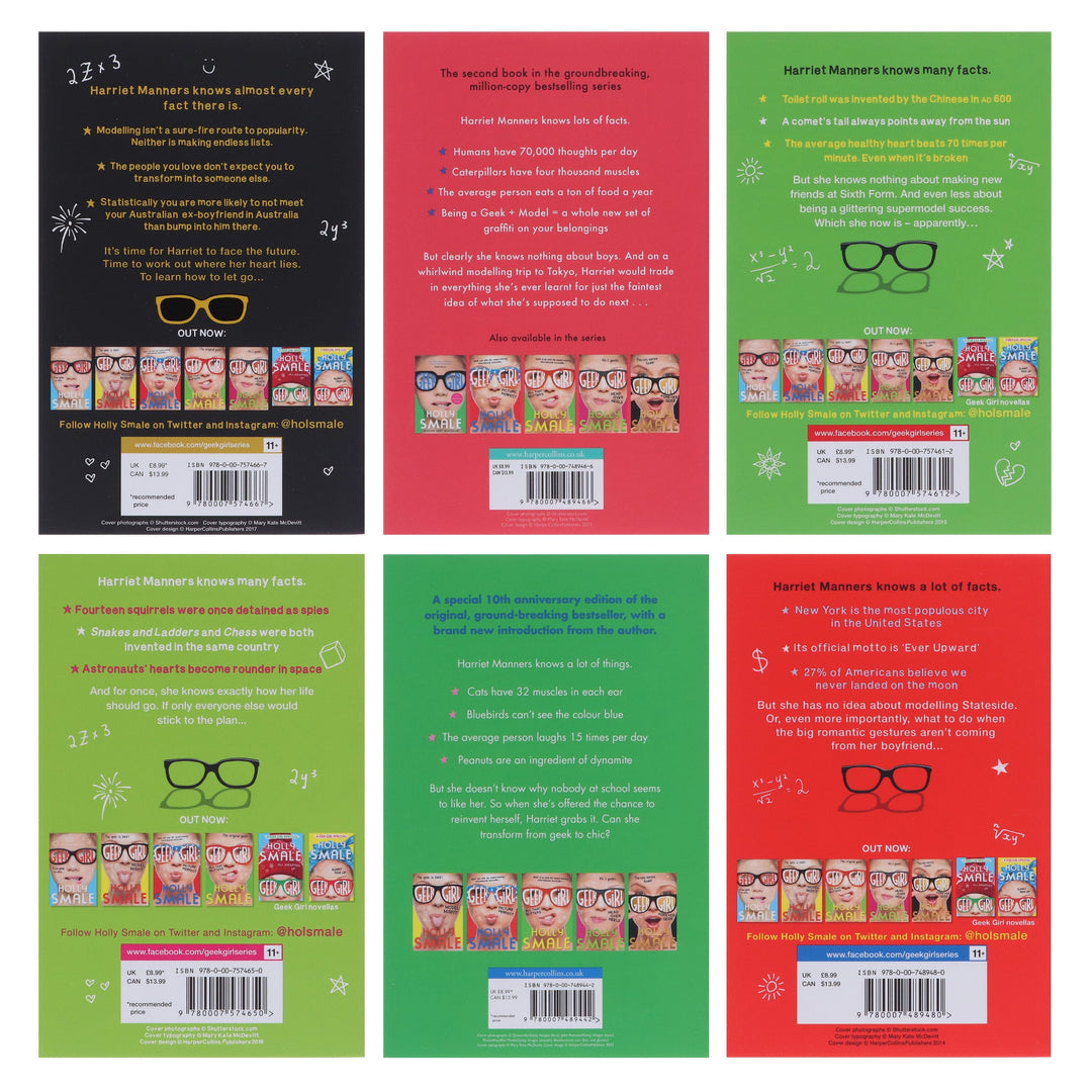 Geek Girl By Holly Smale 6 Books Collection Set - Ages 9-14 - Paperback