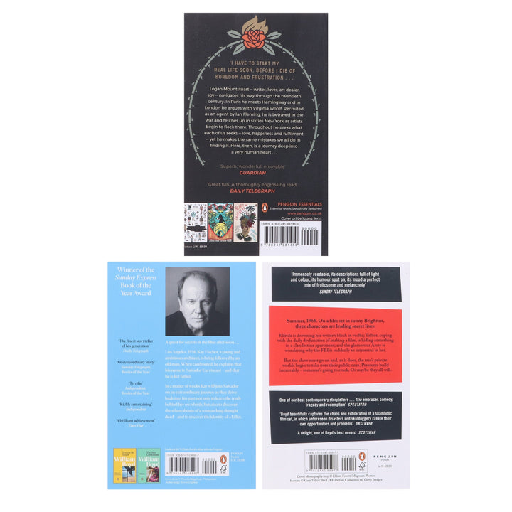 Any Human Heart, The Blue Afternoon & Trio: By William Boyd 3 Books Collection Set - Fiction - Paperback