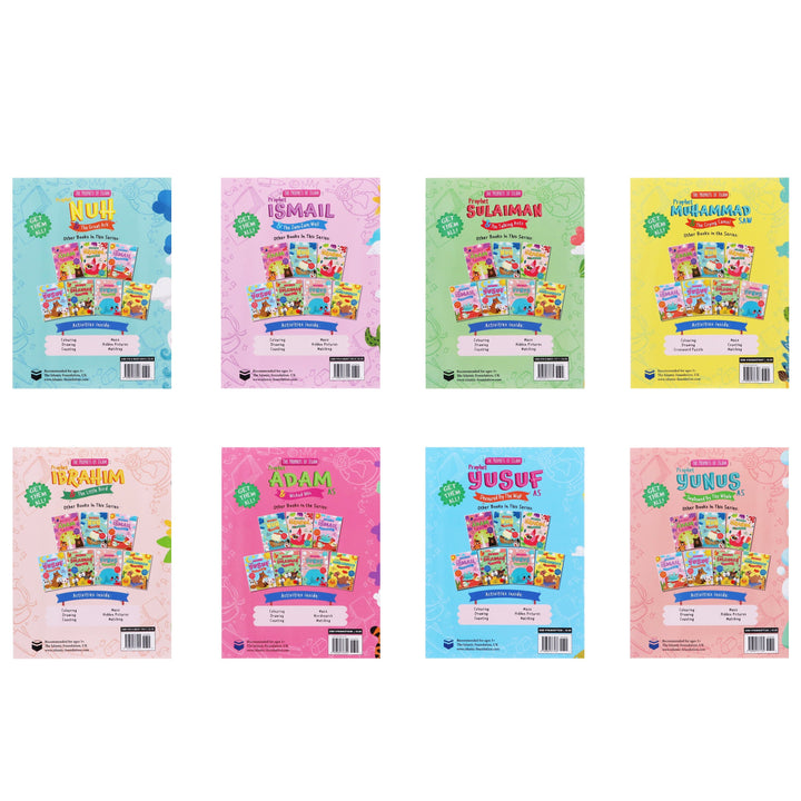 The Prophets of Islam Activity Children Collection By Saadah Taib: 8 Books Set- Ages 2-5 - Paperback