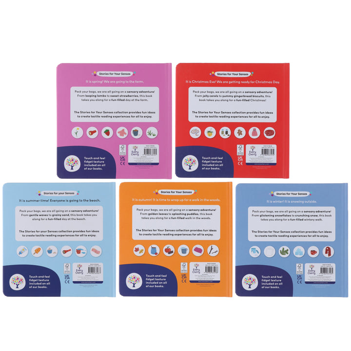 Stories for Your Senses Series by Emma Steel Illustrated 5 Books Collection Set - Ages 3-5 - Board Book